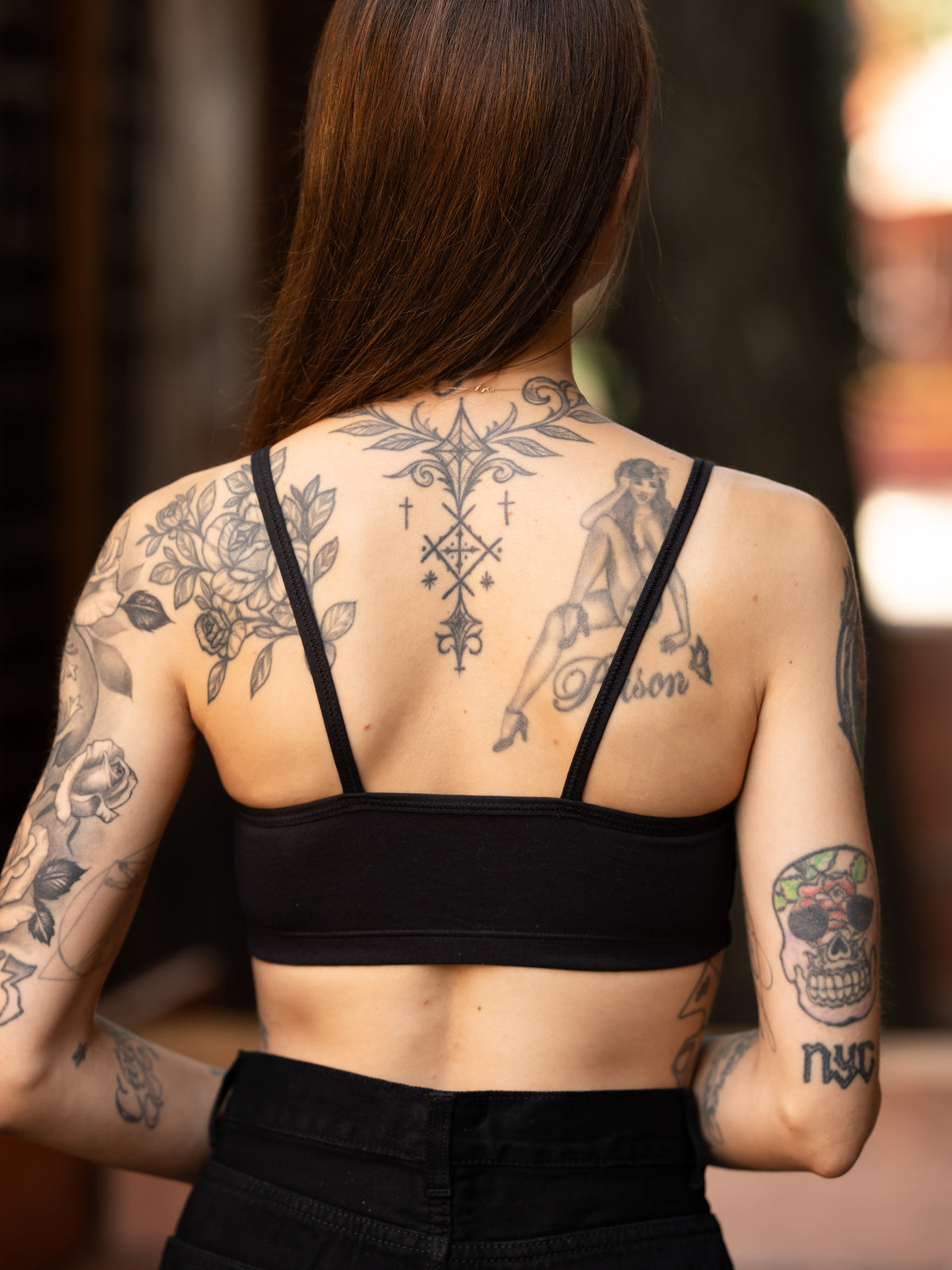 Detail of the back of the Brat bralette