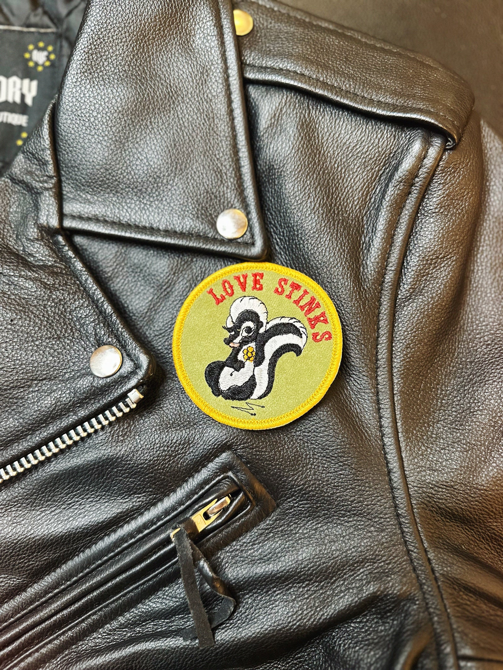 Love Stinks Handmade Patch