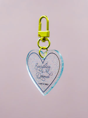 Everything is Doomed Glitter Keychain
