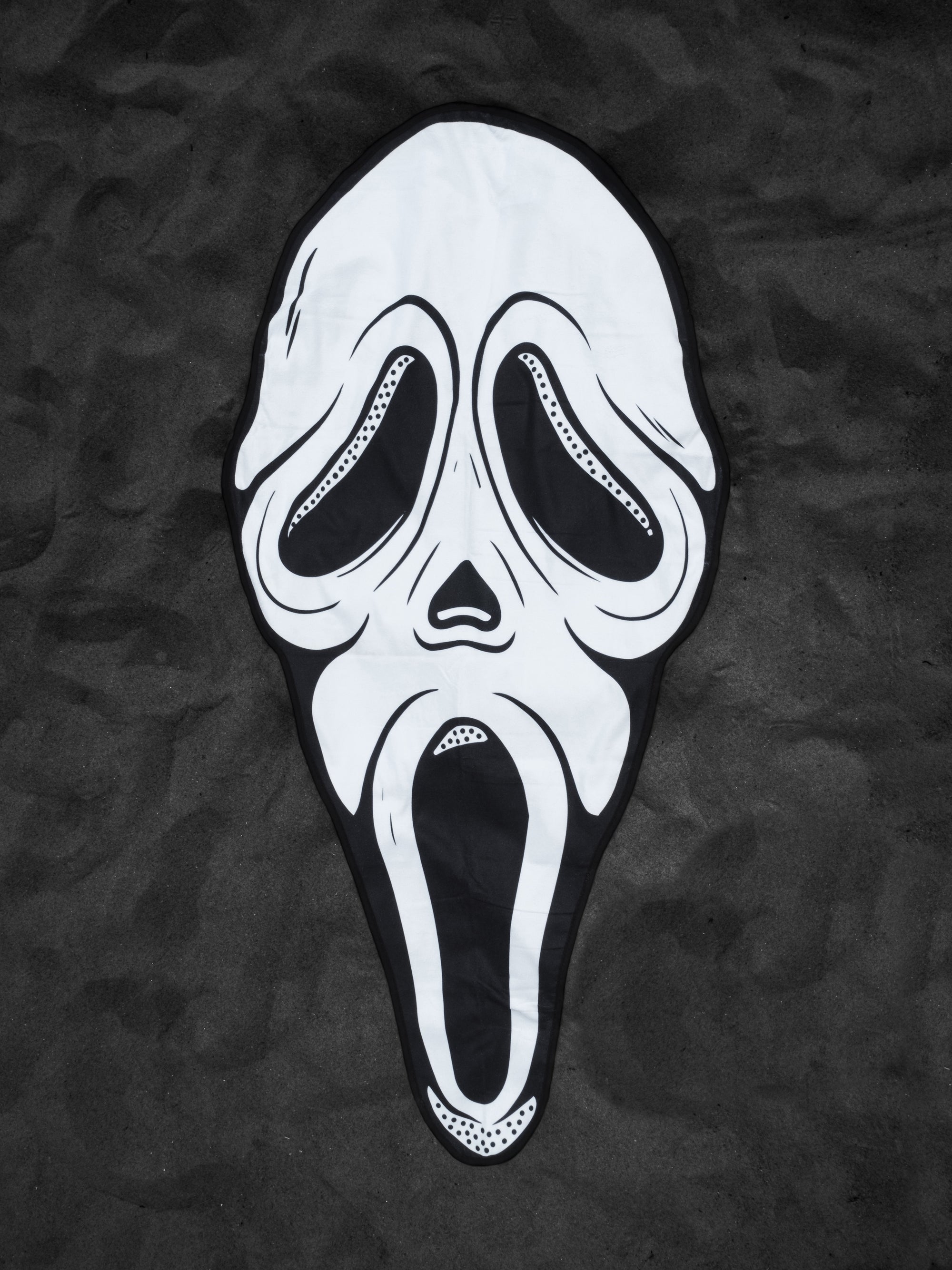 Scream Ghost Face Shaped Beach Towel