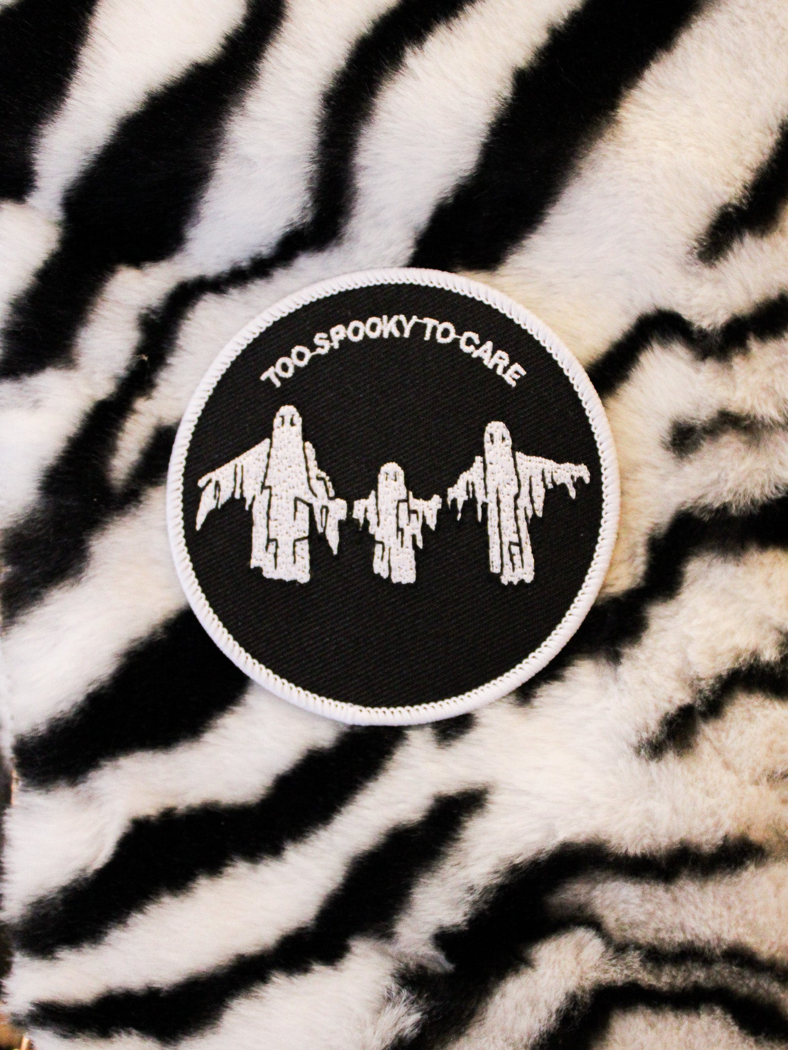 Too Spooky Embroidered Patch