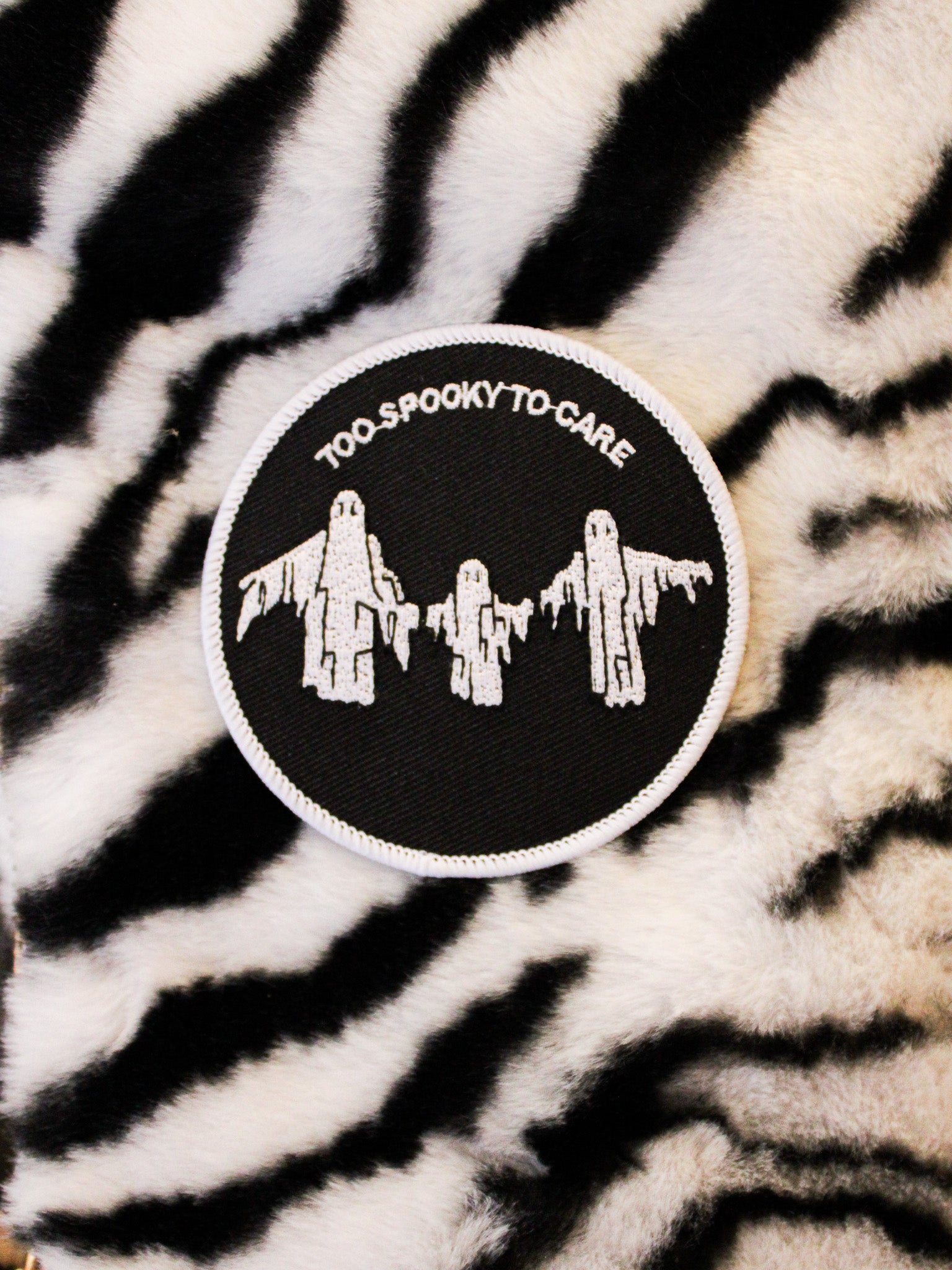 Too Spooky Embroidered Patch