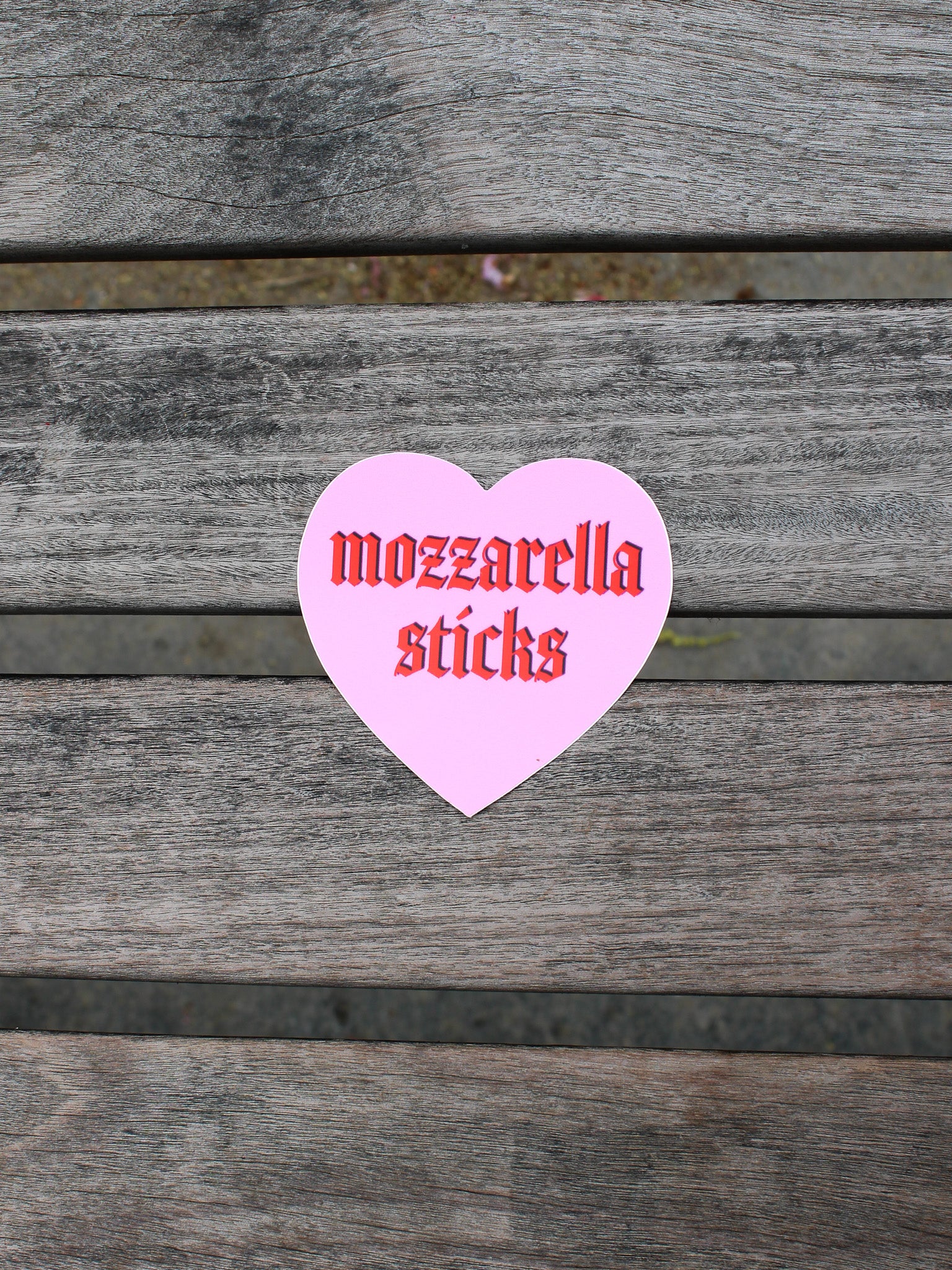 Mozzarella Sticks Heart Sticker