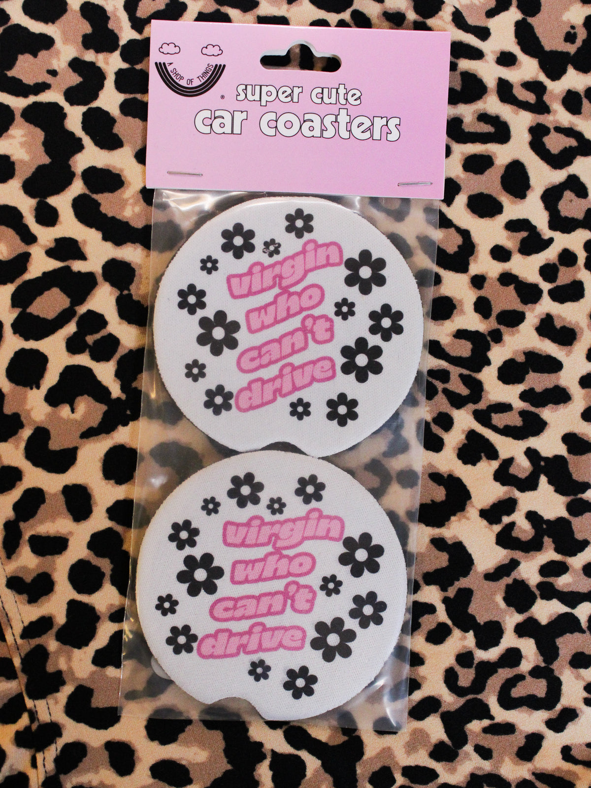 Virgin Who Can&#39;t Drive Car Coasters
