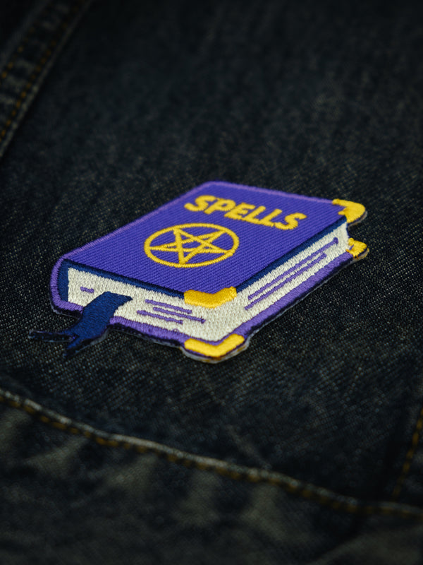 Spell Book Embroidered Patch - Grit N Glory