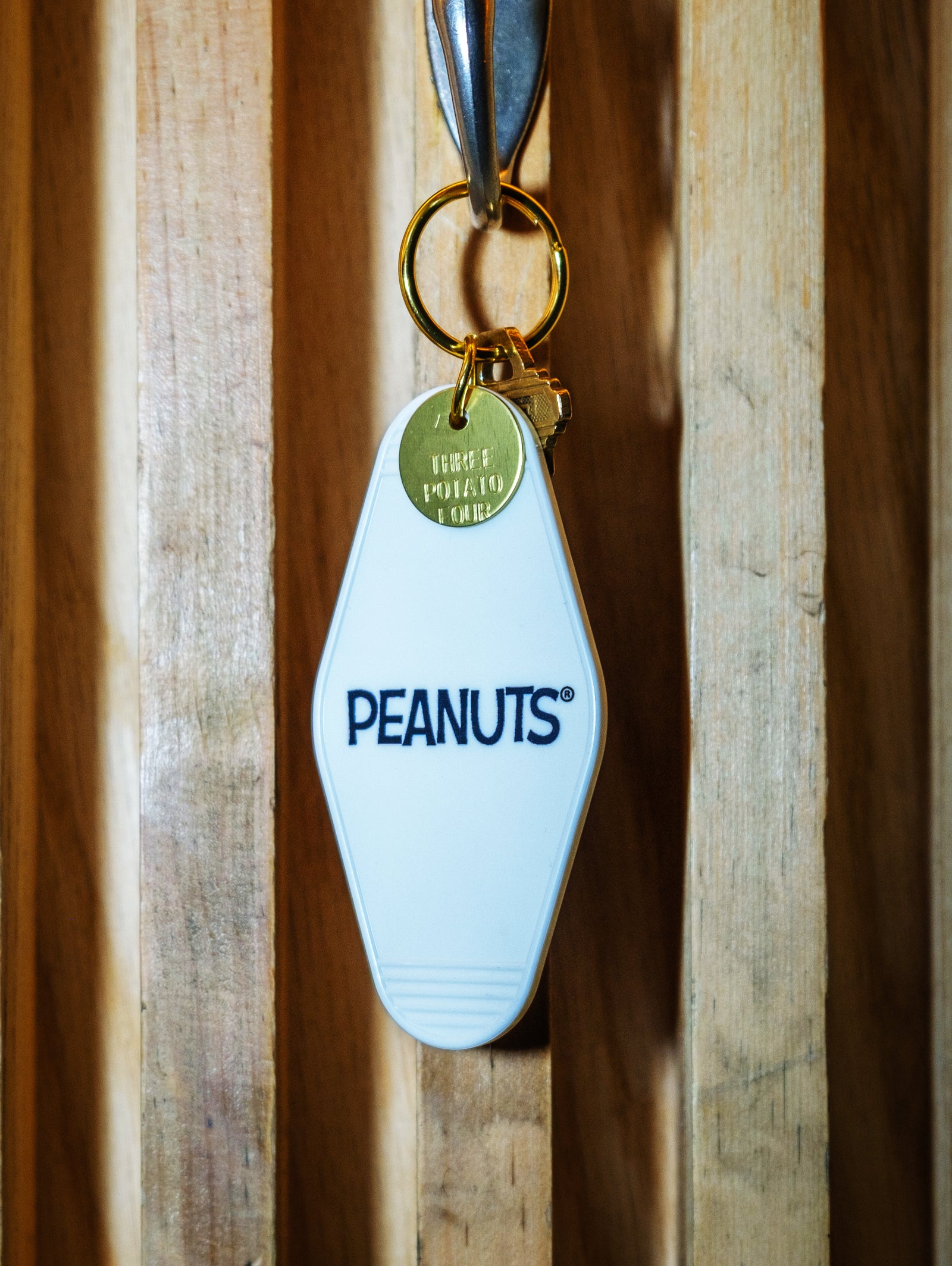 Snoopy Smiley Key Tag