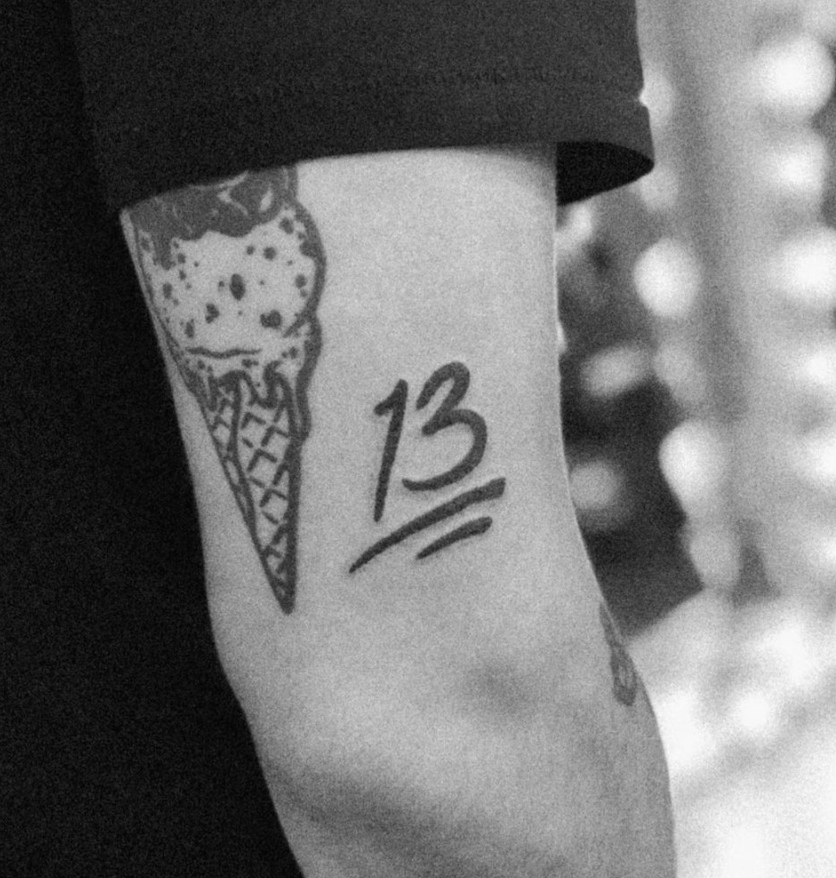 13 blackwork text tattoo by Cavan Infante