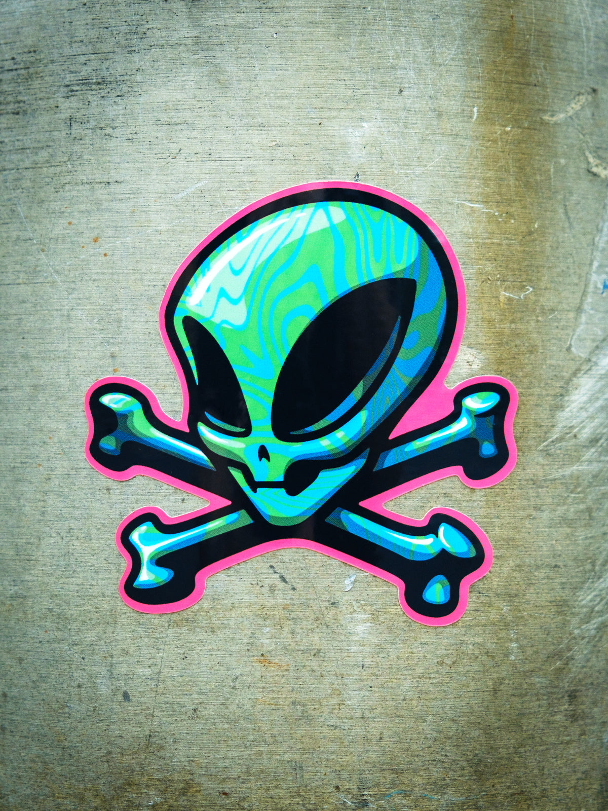 Alien Sticker Raving Alien Sticker - Grit N Glory