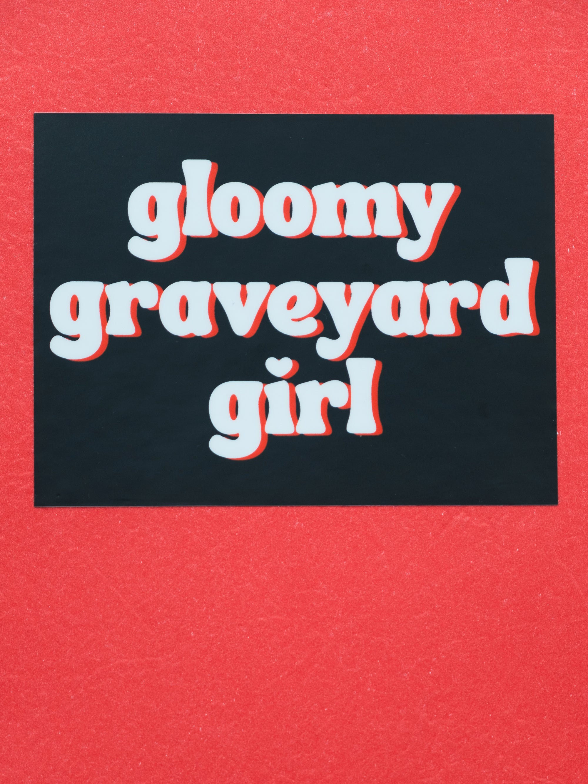 Gloomy Graveyard Girl Sticker