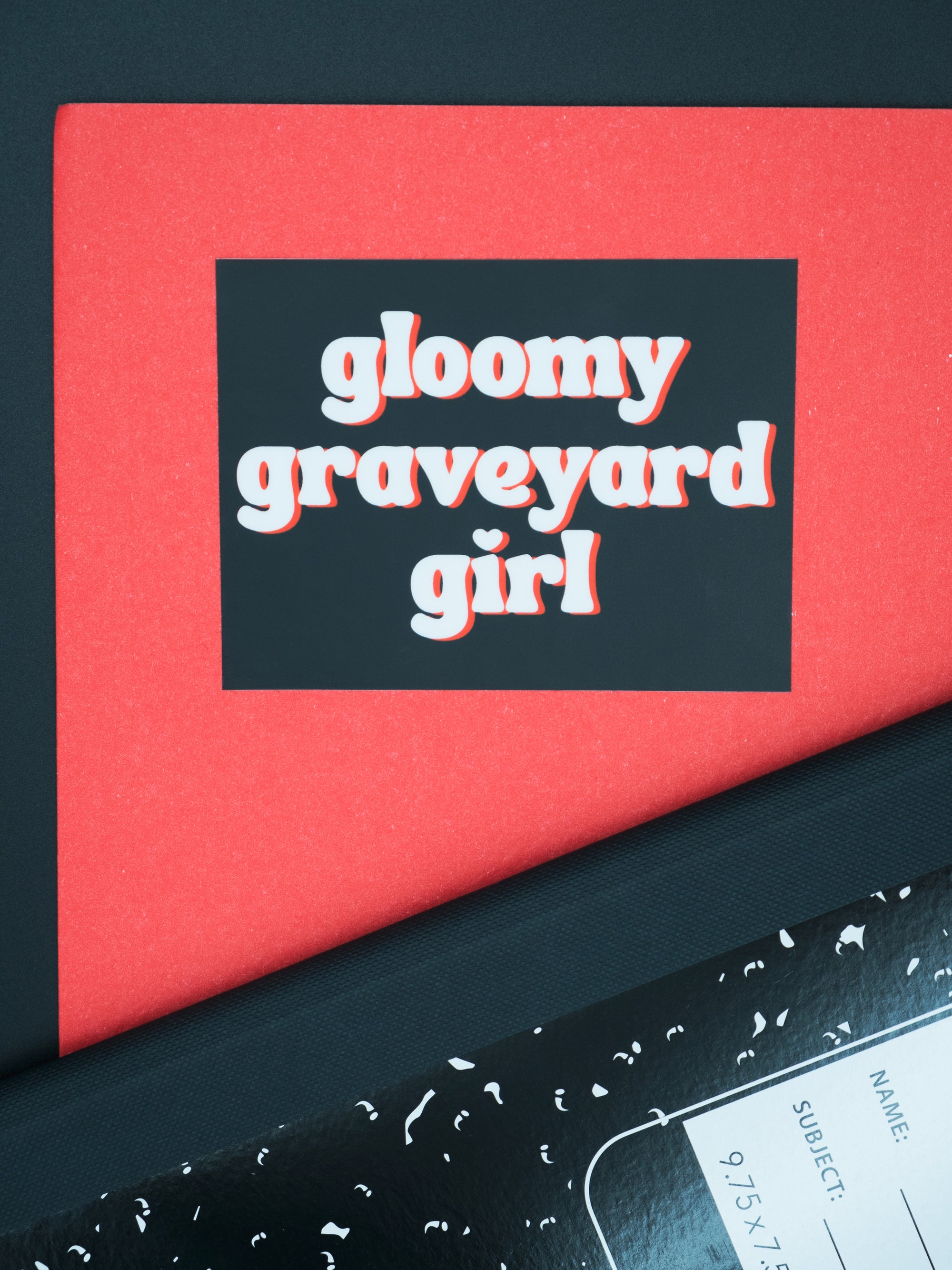 Gloomy Graveyard Girl Sticker