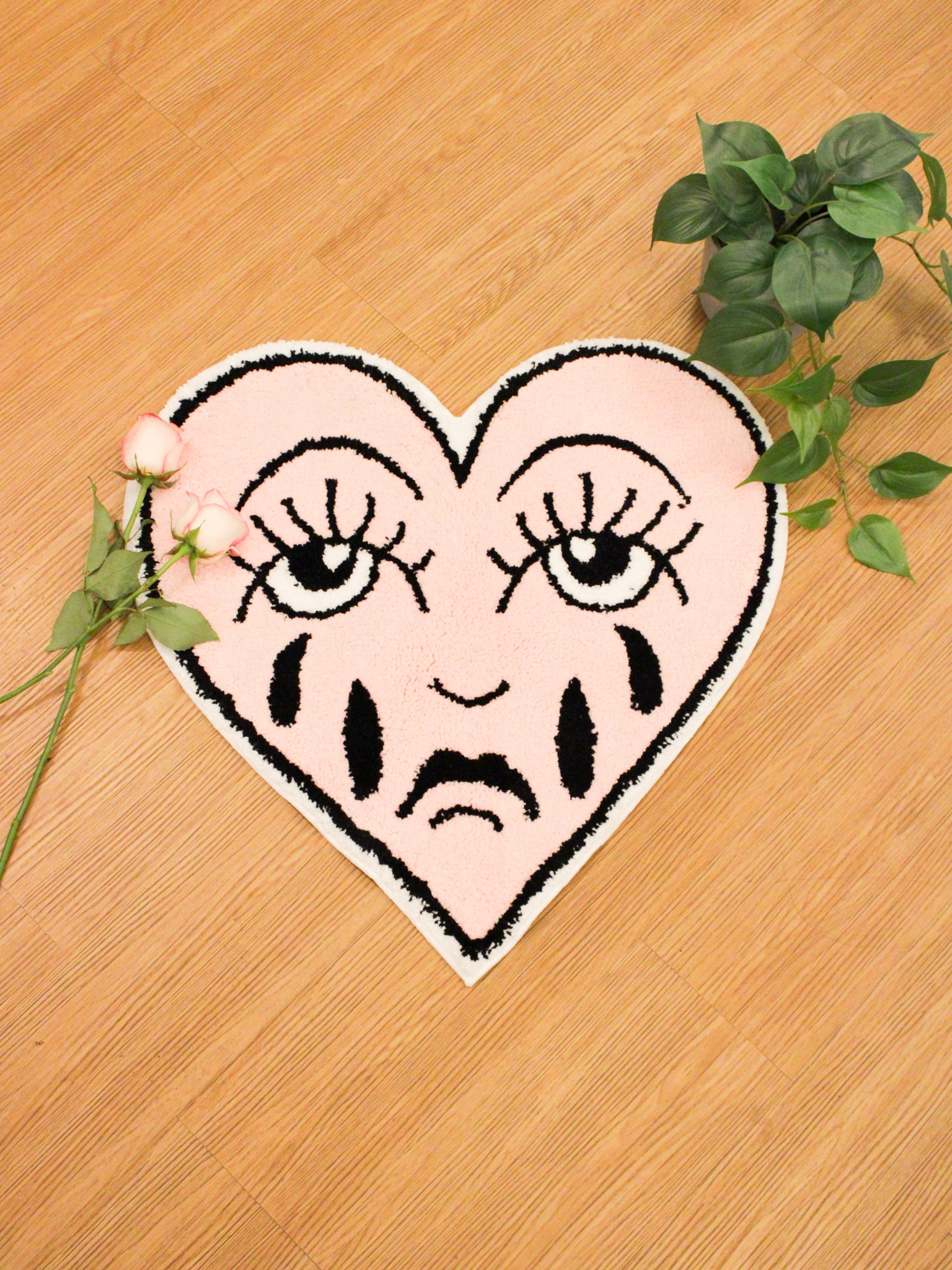 Crying Heart Valentine Rug