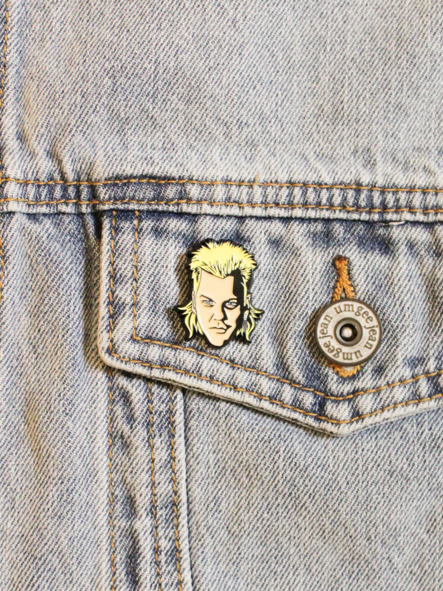 David Enamel Pin