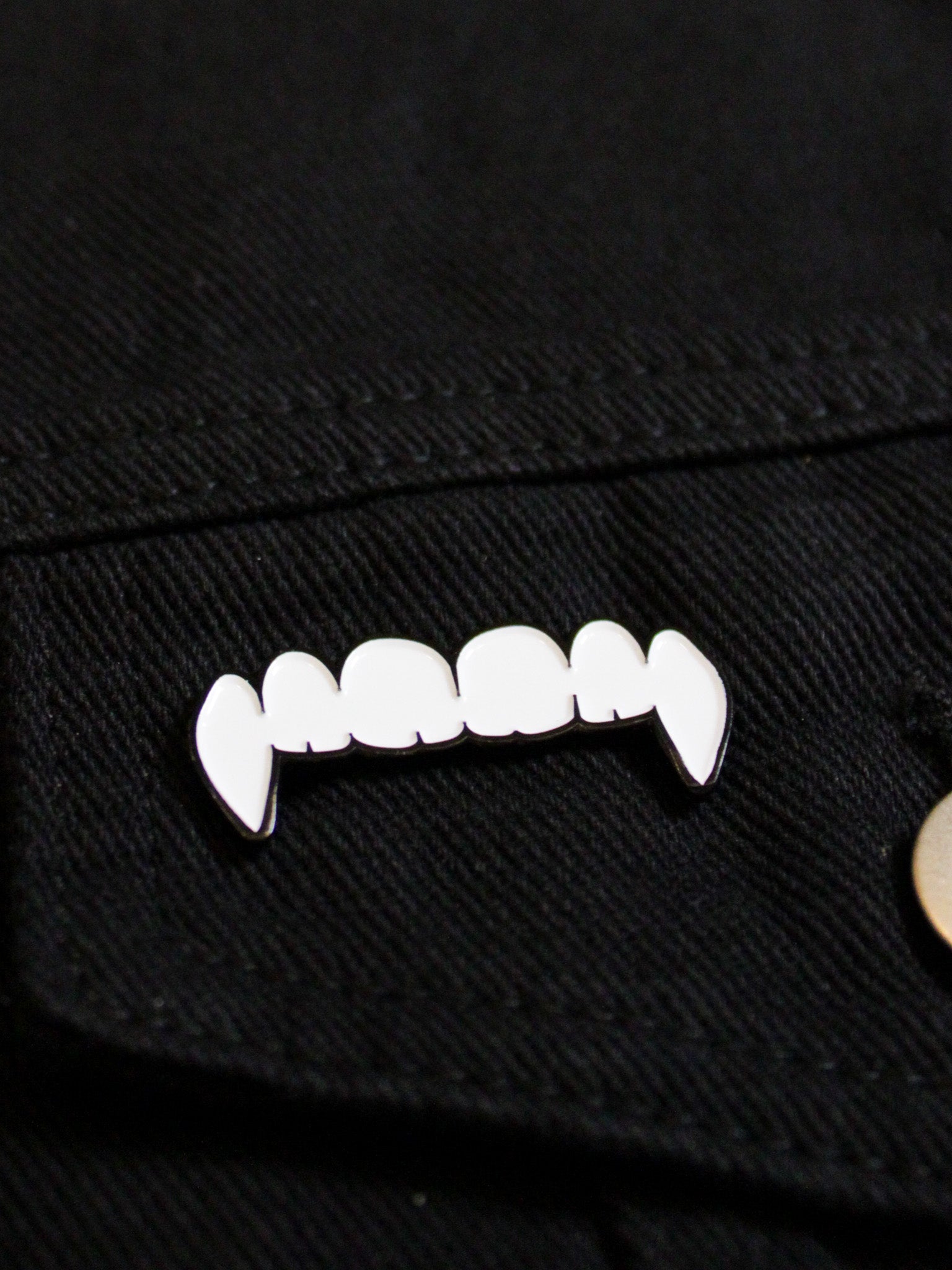 Fangs Enamel Pin