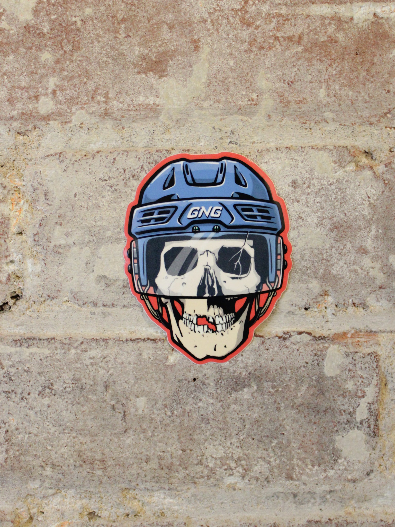 GNG Hockey Skull Sticker