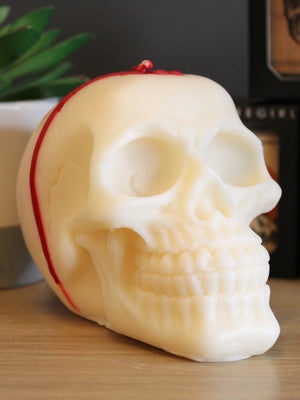 Bleeding Skull Candle