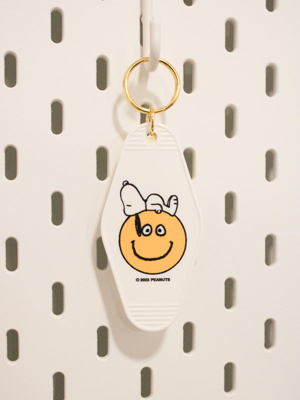 Snoopy Smiley Key Tag - Grit N Glory