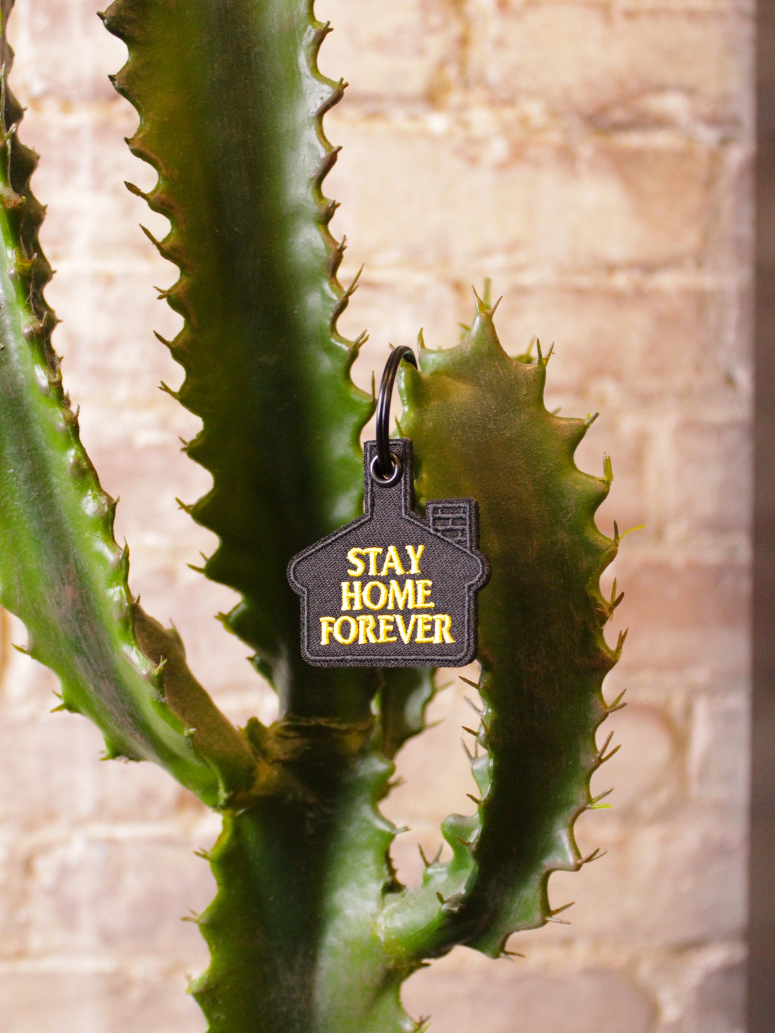Stay Home Forever Keychain
