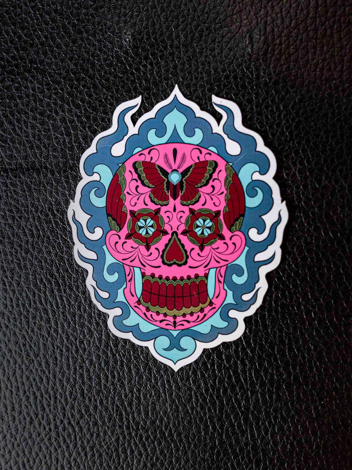Mariposa Skull Sticker