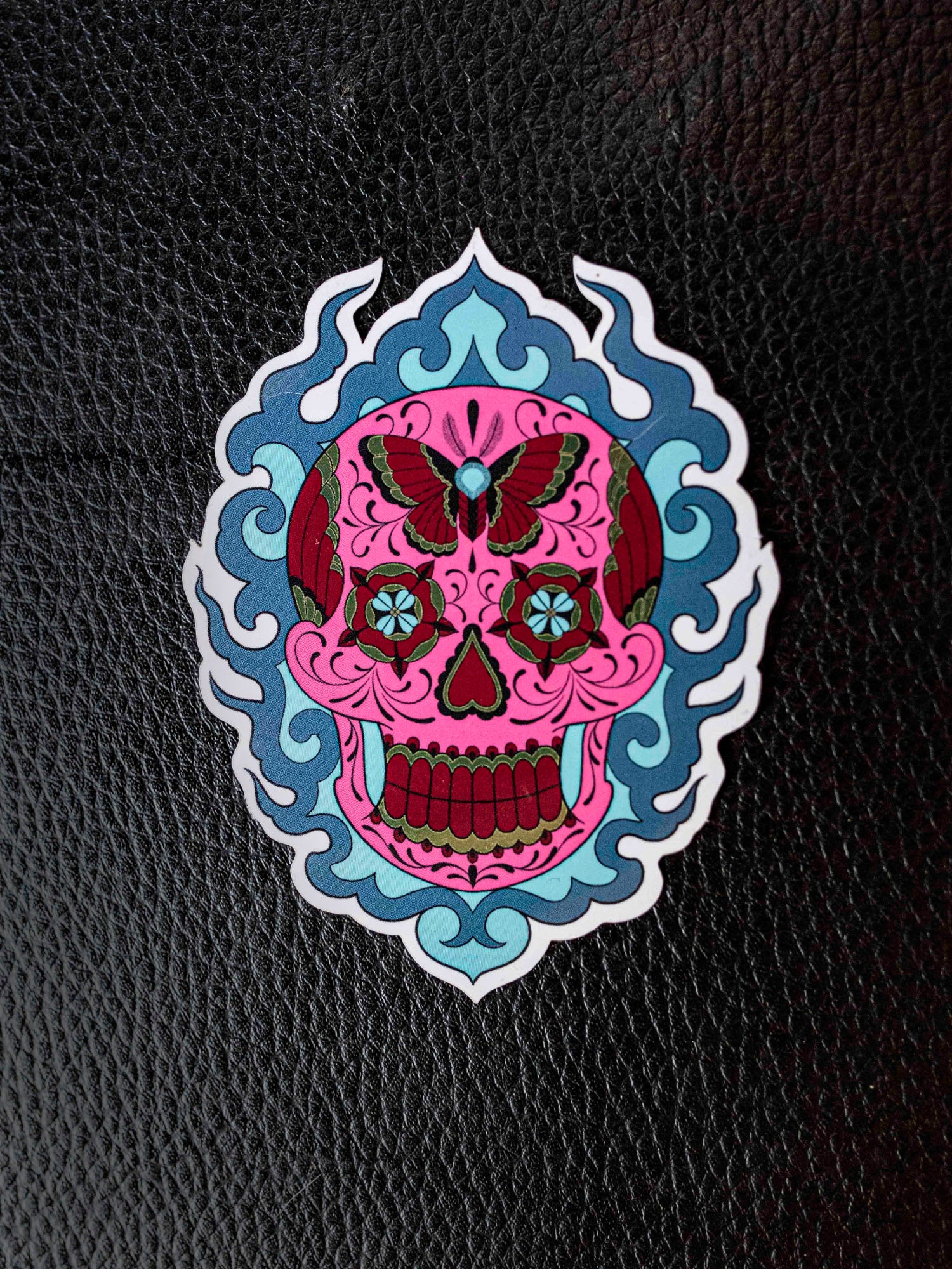 Mariposa Skull Sticker