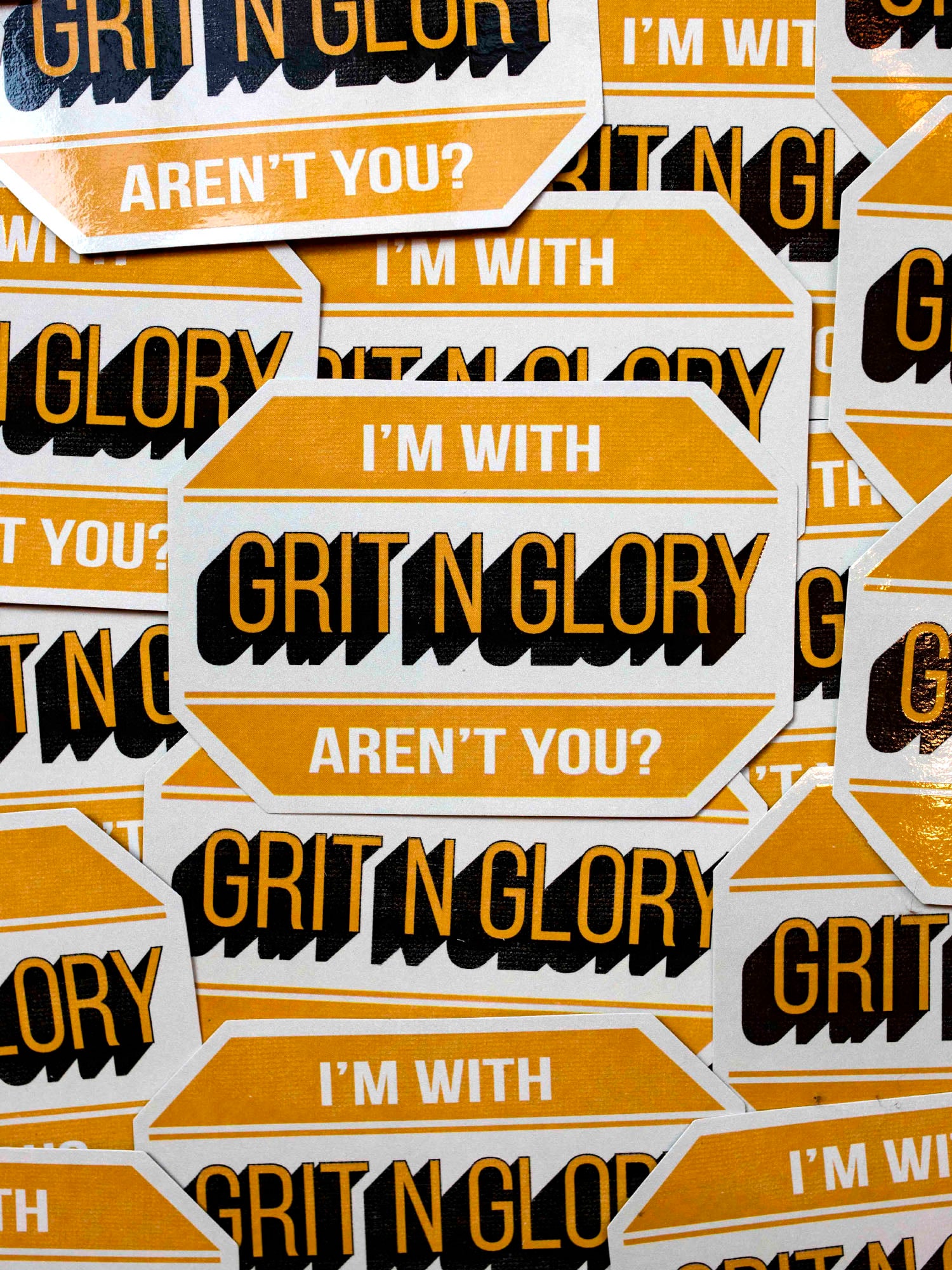 I'm With Grit Sticker