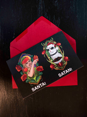 Satan Cat Card