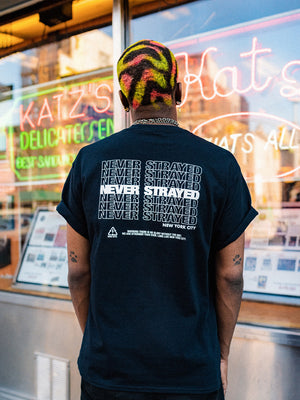 Never Strayed Black Graphic Tee
