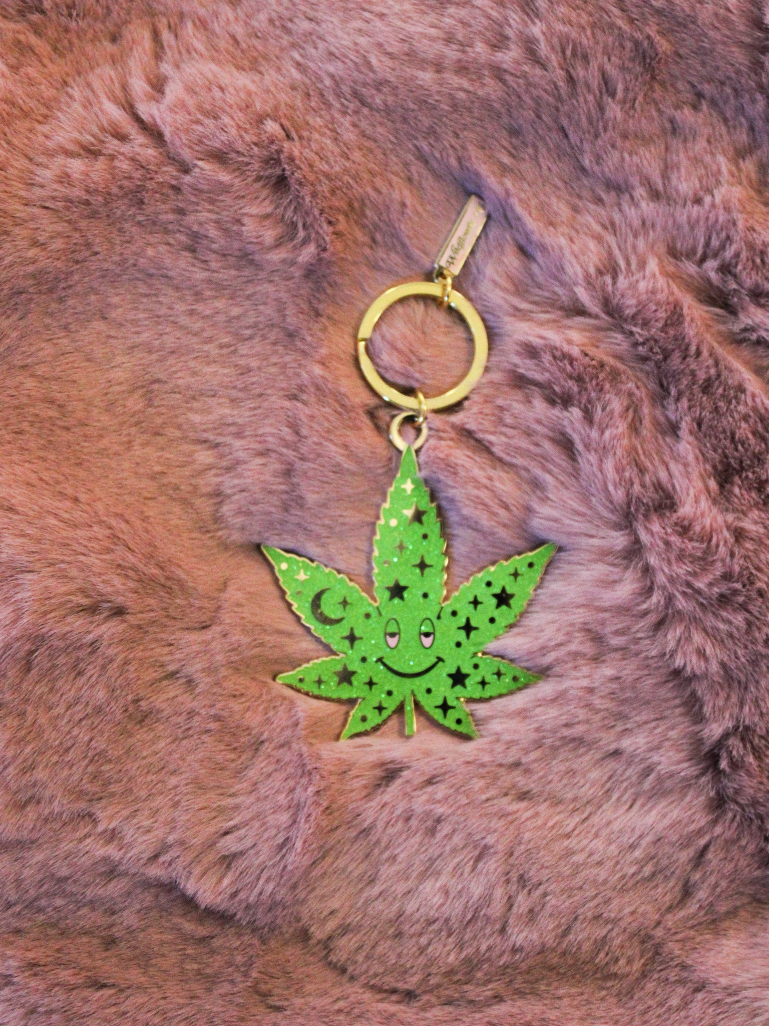 pothead keychain Cosmic Stoner Keychain at GritNGlory