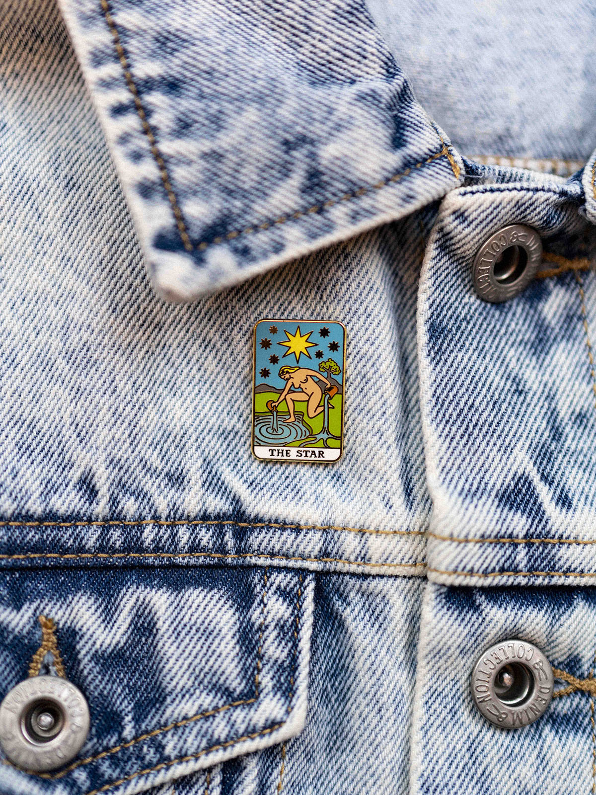 Tarot Card Star Pin