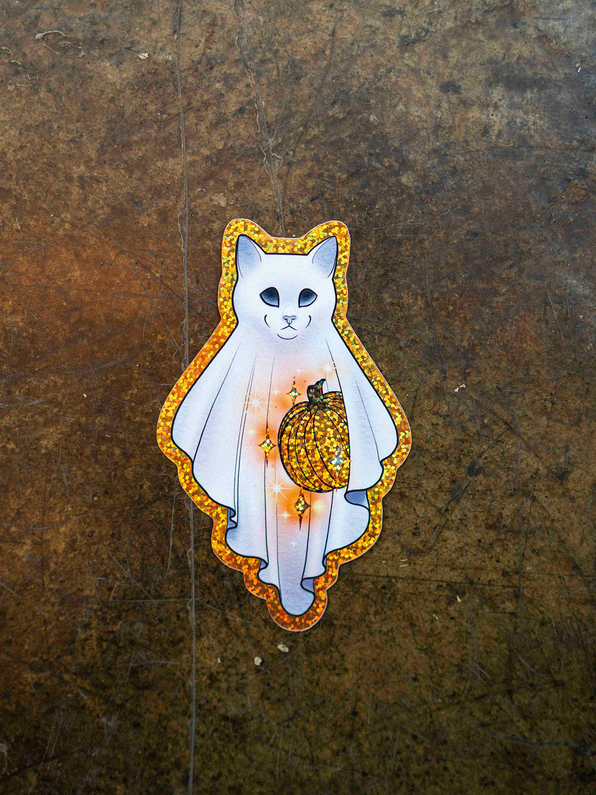 Cat Ghost Sticker