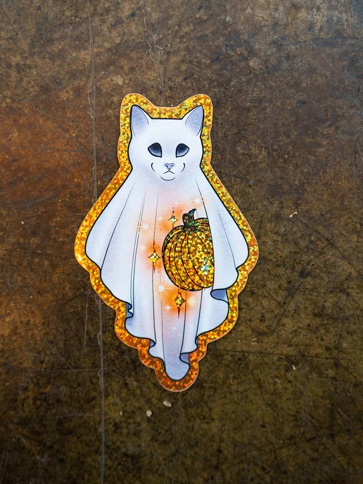 Cat Ghost Sticker