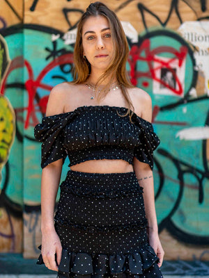Start Me Up Ruffled Crop Top