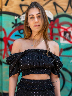 Start Me Up Ruffled Crop Top