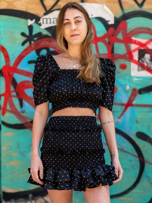 Start Me Up Ruffled Crop Top