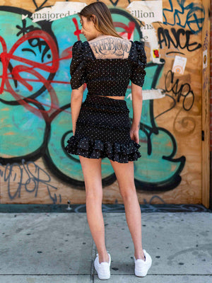 Start Me Up Ruffled Crop Top