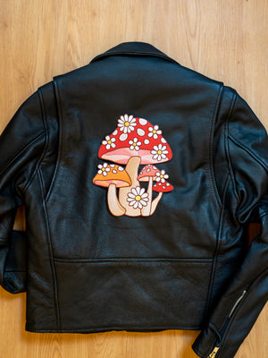 Mushroom and Daisy Backpatch