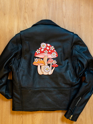 Mushroom and Daisy Backpatch
