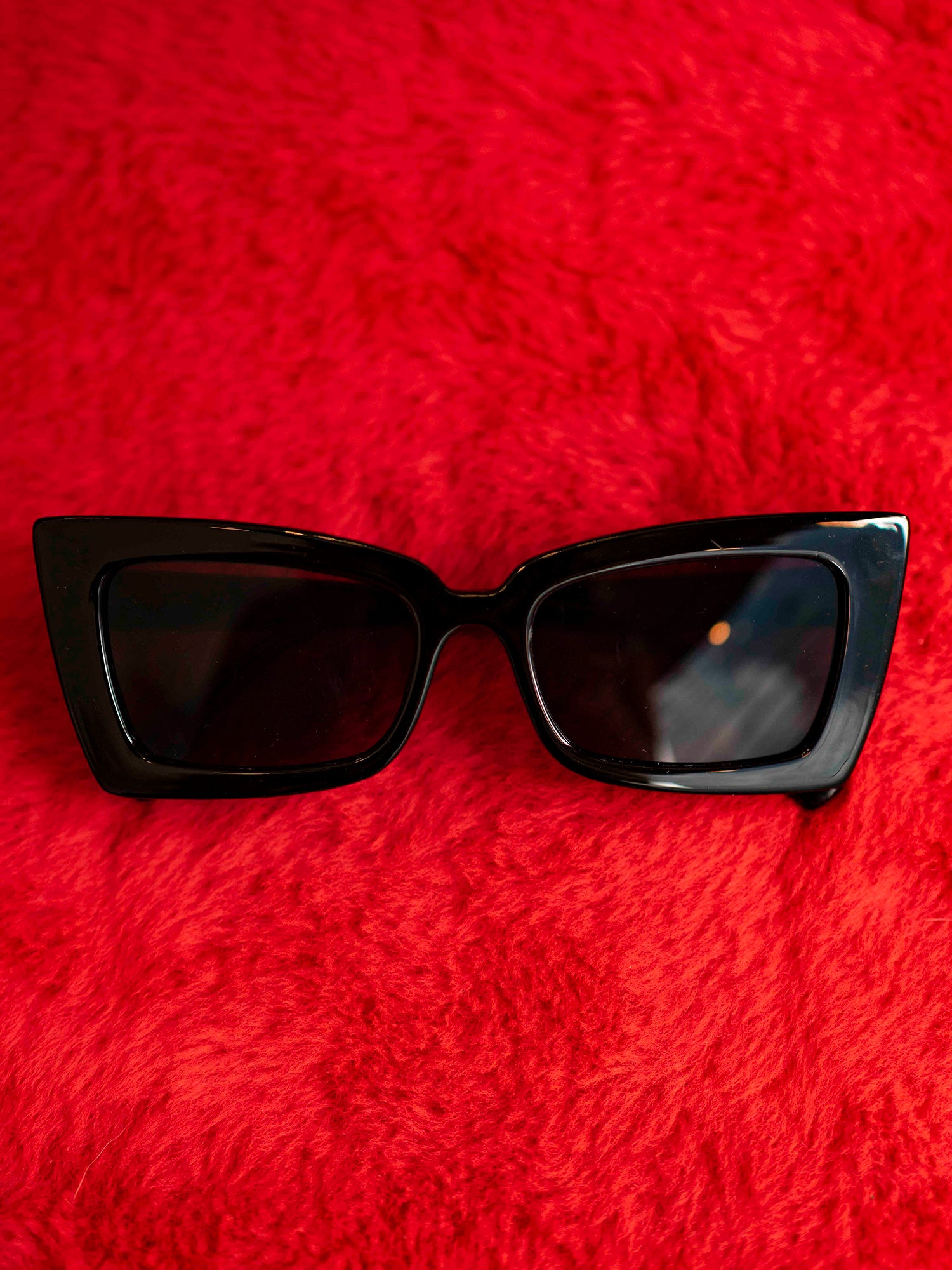 Diana Oversized Cat Eye Sunglasses White at GritNGlory at GritNGlory