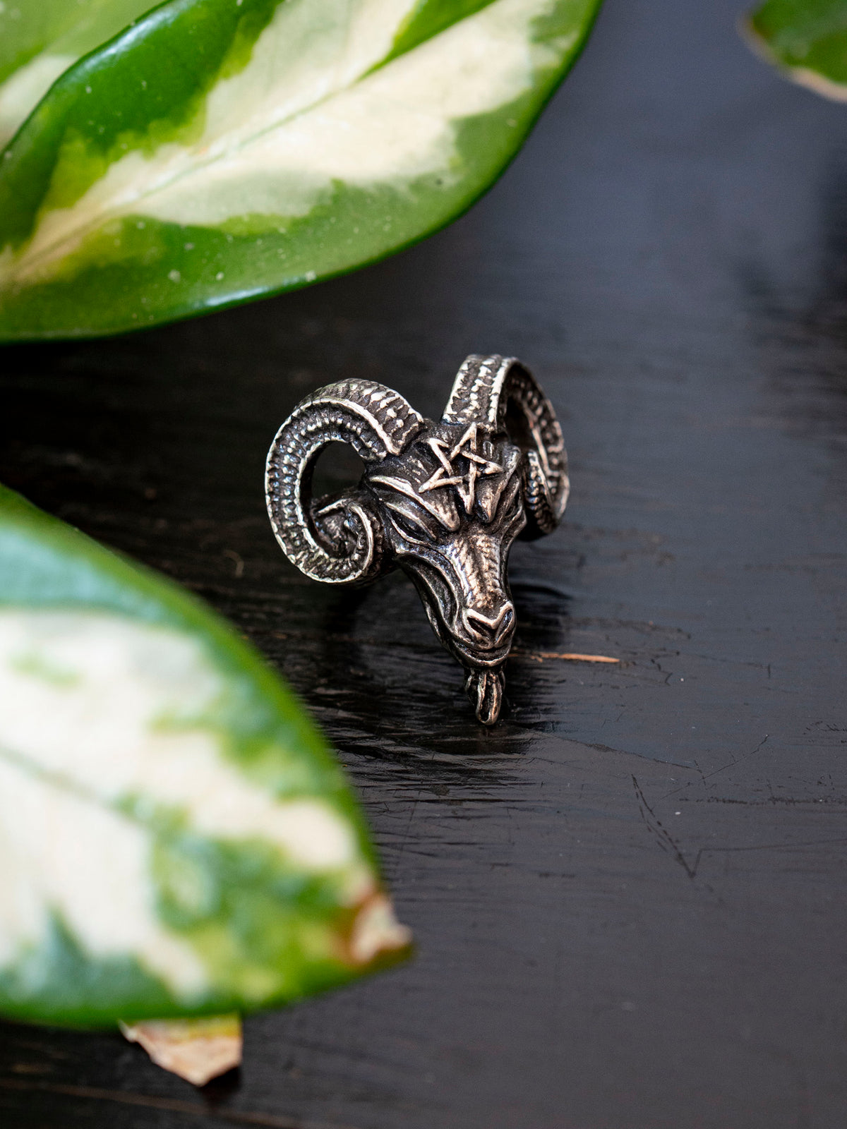 Baphomet Pewter Ring