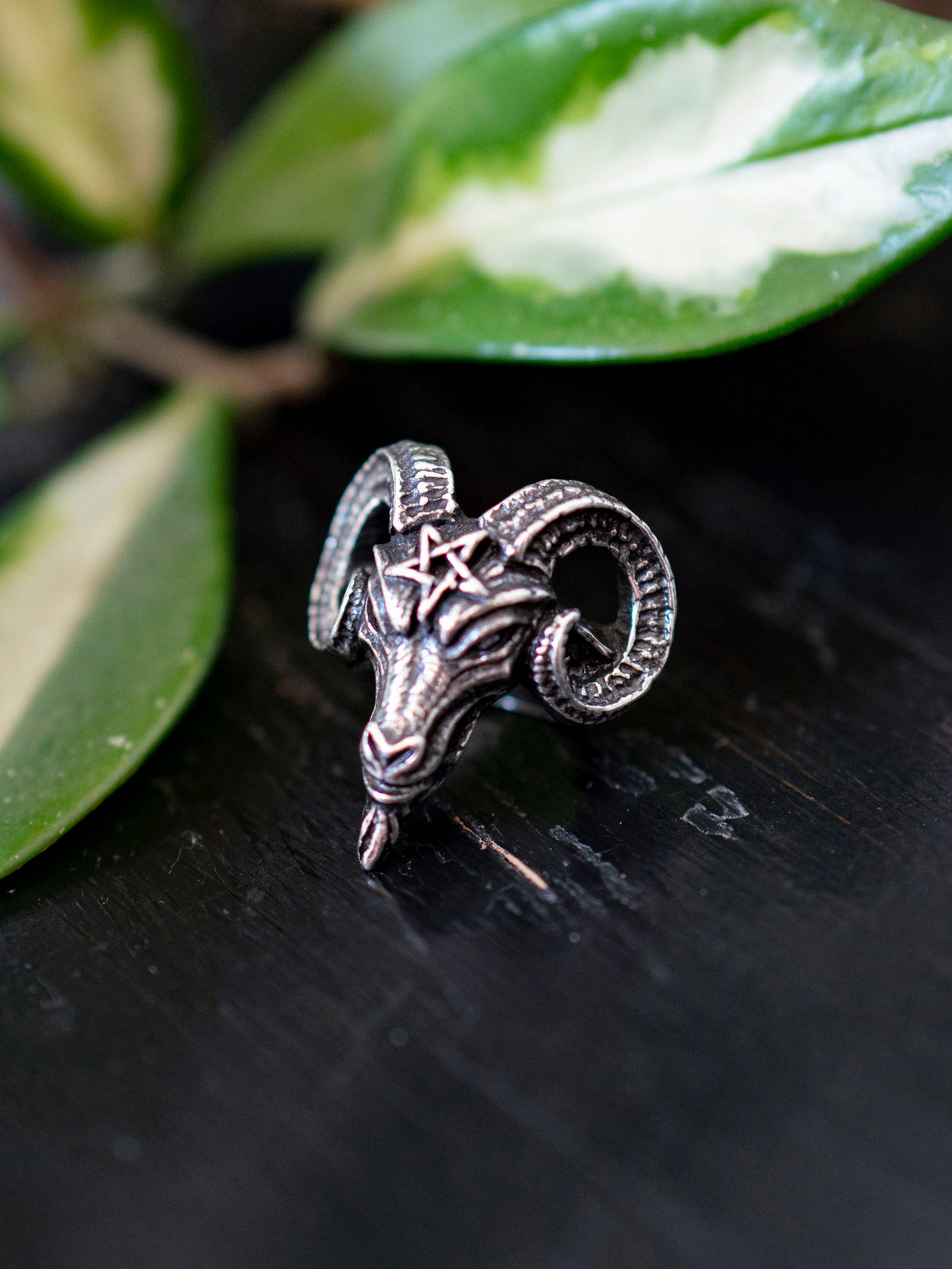 Baphomet Pewter Ring