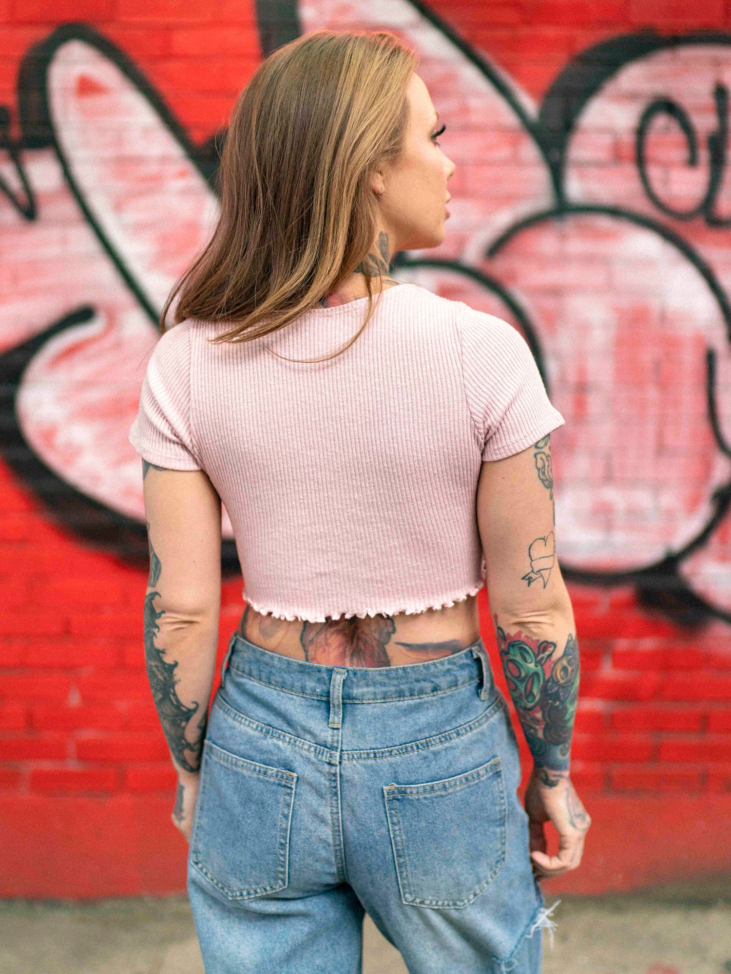 Hazy Pink Crop Top