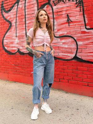 Hazy Pink Crop Top