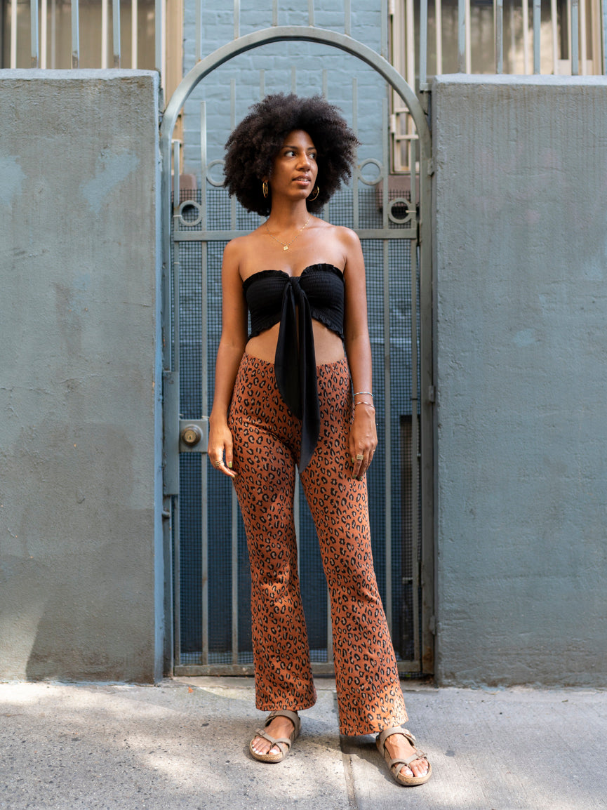 Animal print bell bottoms outlet