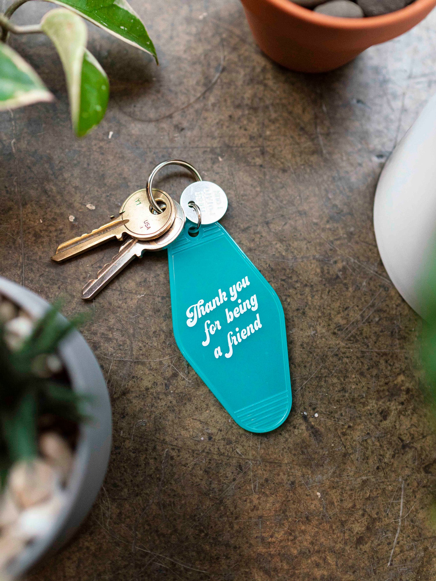 Thank You for Being a Friend Keytag