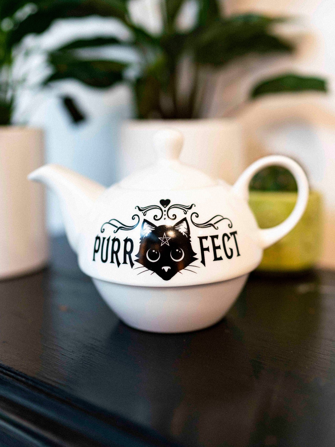 Purrfect Brew Tea For One Set