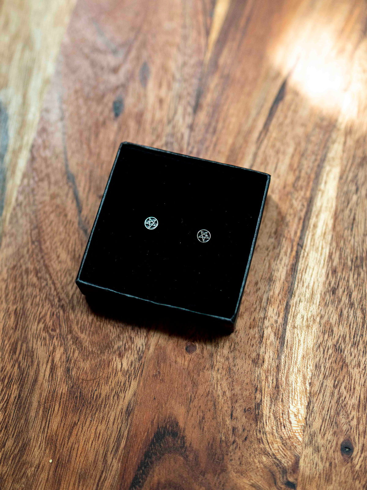 Pentagram Micro Stud Earrings