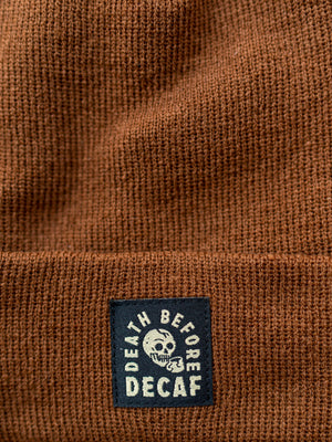 Death Before Decaf Beanie