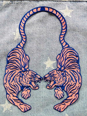 Double Tiger Embroidered Back Patch