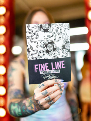 Fine Line Temporary Tattoos