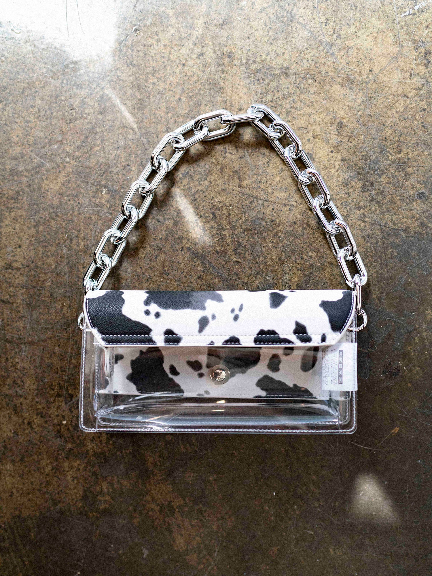 Cow Print Key Ring Coin Purse - 100% Polyester - Zipper closure -  Approximately 5.5