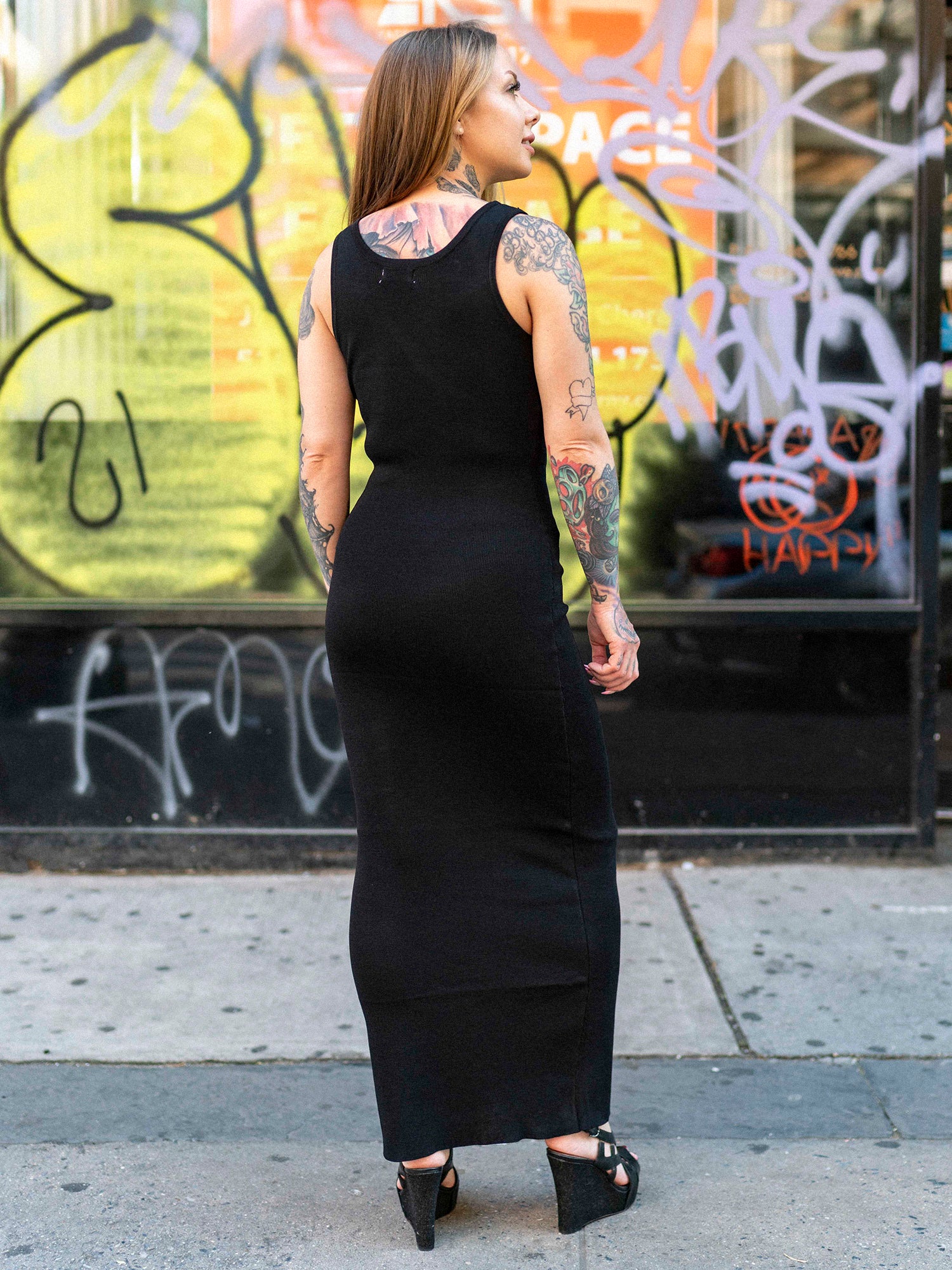 Venus Black Maxi Dress at GritNGlory Venus Black Maxi Dress at GritNGlory